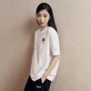 Fila Оригинальная футболка с пионом, модная, простая, классическая, ретро, повседневная, спортивная, удобная, вязаная, свободного кроя, с коротким рукавом, унисекс, топы F51U619101FWT