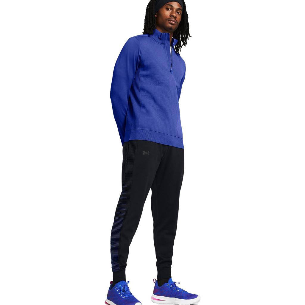 Under Armour Knitted Sweatpants Men's Black Moderate Slim Fit Pants 1374574-001