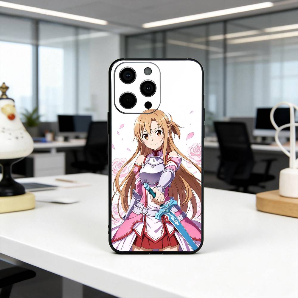 Чехол для телефона Sword Art Online A-Asuna Y-Yuuki-es Силиконовый Мягкий Для IPhone 17 16 15 14 13 12 11 X XR Plus Pro Max Plus