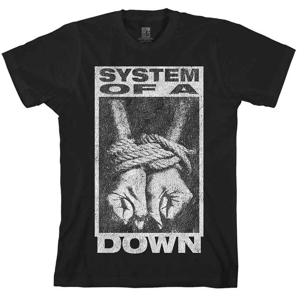 System Of A Down T Shirt Ensnared Band Logo new Official Unisex Black