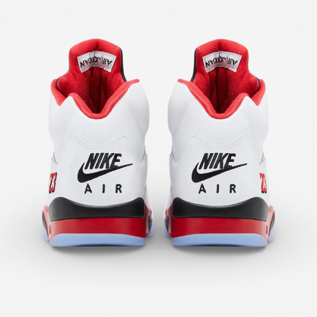 Jordan 5 Retro Fire Red Black Tongue (2025)