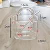 Glass Cup Portable Handbag Shape Creative Cocktail Glasses with Funny Fruit Design for Outdoor Events and Parties