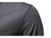 Мужская повседневная футболка Henley с коротким рукавом: Однотонный, свободный крой, воротник на трех пуговицах