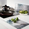 Durable and Stylish Glass Kitchen Boards with Winter Tree Pattern 2x30x52 cm