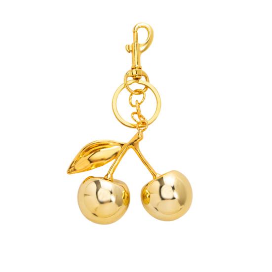 Брелок Держатель для ключей Подвеска Листья вишни Брелок Устойчивый к выцветанию Сплав Кольцо для ключей Аксессуар для рюкзака Машины