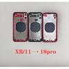 Корпус задний DIY для iPhone XR Как 18 Pro Задняя крышка для IPhone 11 до 18 Pro XR до 18 Pro Корпус 11 до 18 Pro