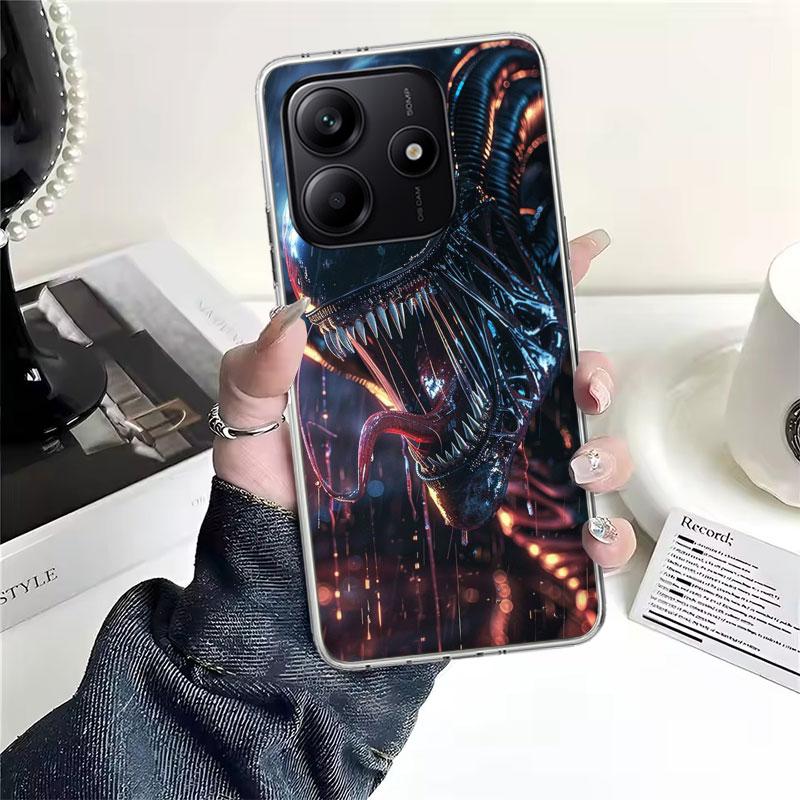 Крутой чехол для телефона A-Alien X-Xenomorph Мягкий для Xiaomi Redmi Note 15 14 14S 13 12 Pro Plus 12S 11 11S 11E 10 10S 11T 5G Fundas Coqu