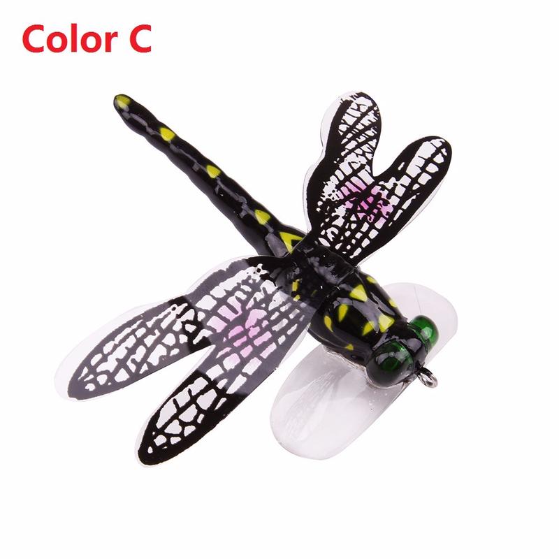 1 Life Pc Like Dragonfly Floating Popper Fishing Bait Fly Fishing Bait Fly