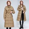 Длинная хлопковая одежда женская зимняя выше колена хлопковые куртки свободного большого размера в зарубежном стиле модные куртки хлопковая одежда