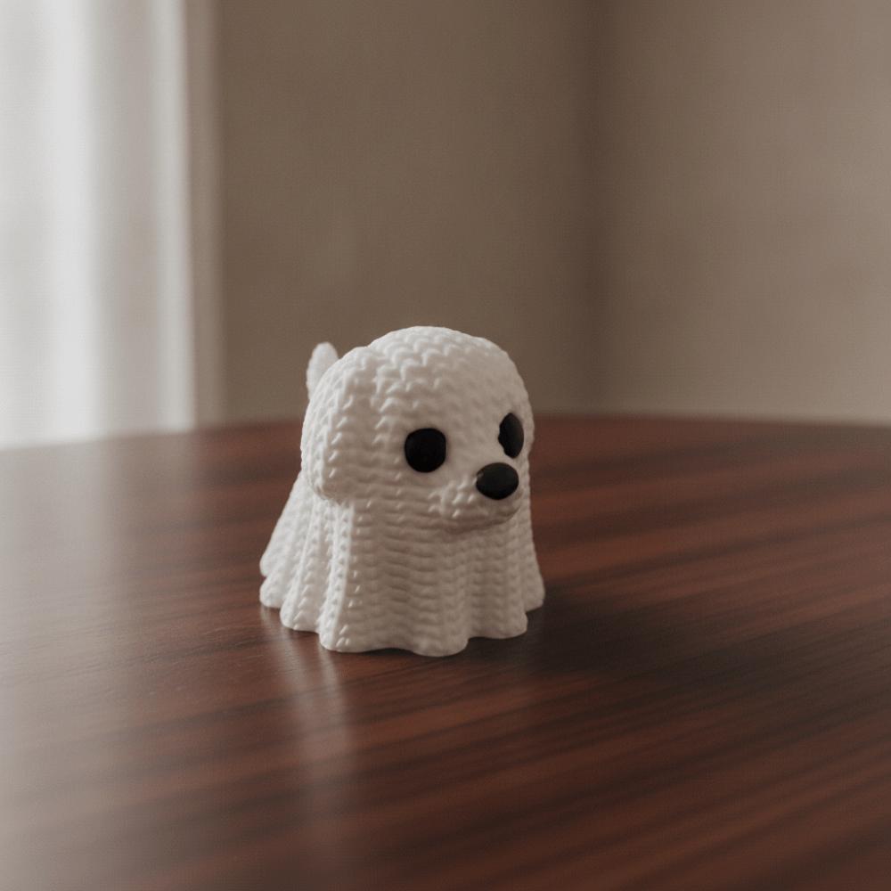 Mini Ghost Cat Dog Desktop Ornaments 3D Printed Halloween Table Decoration TV Cabinet
