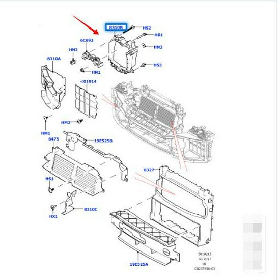 LR034578/LR034556 Спойлер бампера для Land Rover Range Rover 2013 года