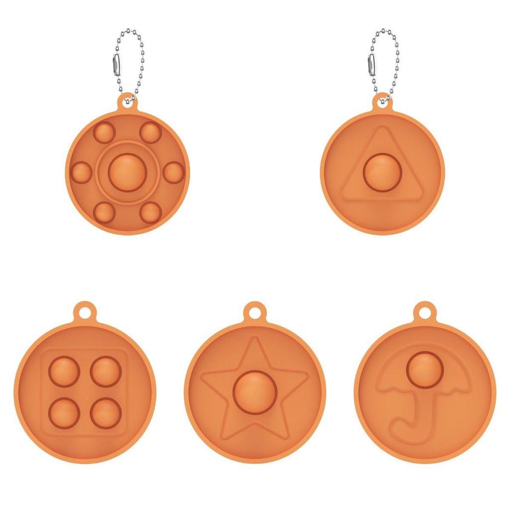 Игра в кальмара Поп Ит Простая ямочка Пузырьковый брелок-подвеска Непоседа для снятия стресса Веселье