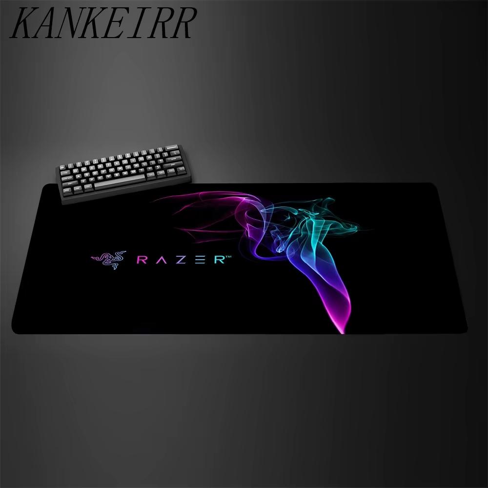 Green Neon Logo Large Gaming Mouse Pad AntiSlip Desk MatNonSlip AntiDirt Extended Desk Mat