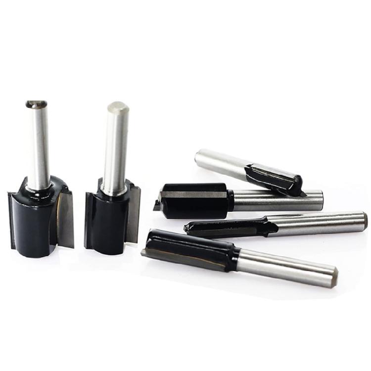 Professional Grades 6pc Alloy Milling Cutters Double Flutes Design Alloy Steel Construction Wood Router Bit Set Multiple Size