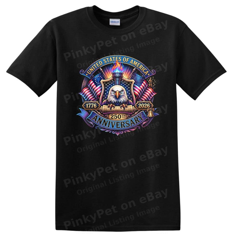 USA 250th Anniversary Eagle T Shirt United States America Patriotic Tee 2026
