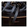 Burberry Мини сумка-тоут на завязке с полированной металлической фурнитурой Нейлоновая сумка Женские сумки Черный 81092671