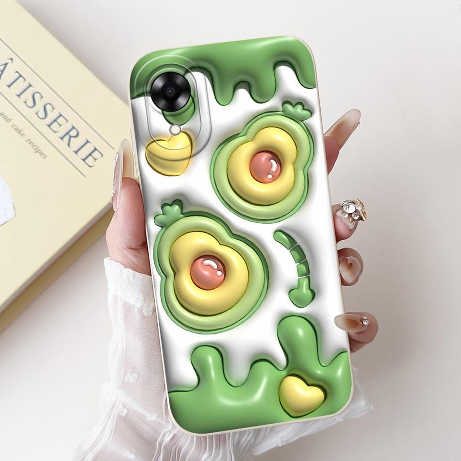 Для OPPO A17k A17 2024 Новый Милый Мультяшный Узор Мягкий Силиконовый Чехол Для Oppo A17 A 17 17k CPH2471 CPH2477 Защитные Чехлы Для Телефона