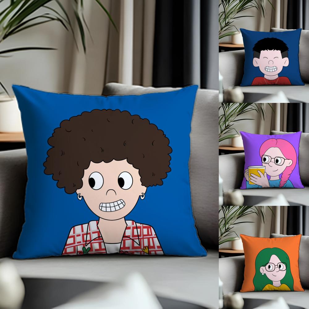 Fashion PPop Maned Cushion Cover Antidustmite Pillowcase Invisible Zipper Silky Short Plush Sofa Cushion Cover