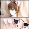 Anime Cosplay Cat Ears Hair Band Bells Headdress Maid Outfit Headband Cat Girl Plush Hair Accessories