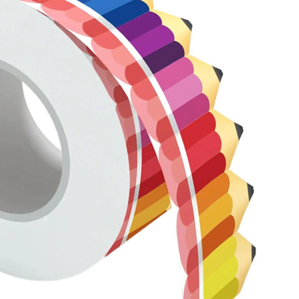 Карандашные бордюры для доски объявлений, художественные красочные карандашные узоры, бордюры для доски для белой доски, школьный декор для классной комнаты