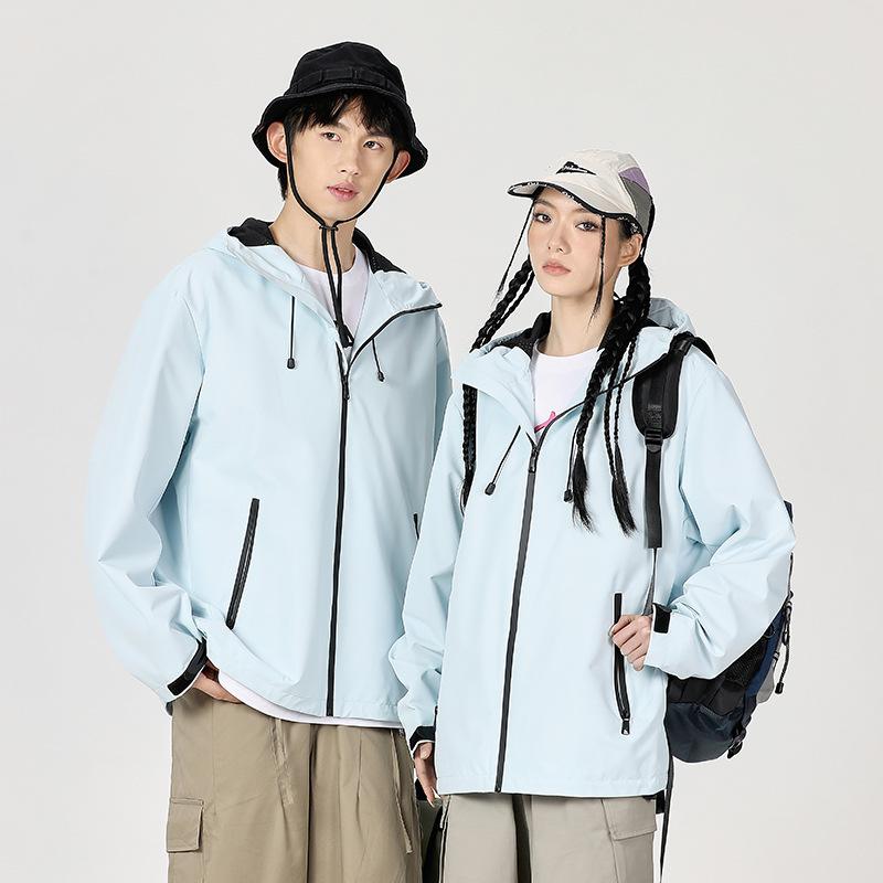 Весенне-осенняя ветрозащитная водонепроницаемая куртка для мужчин и женщин, пара, одежда для альпинизма на открытом воздухе, свободная куртка