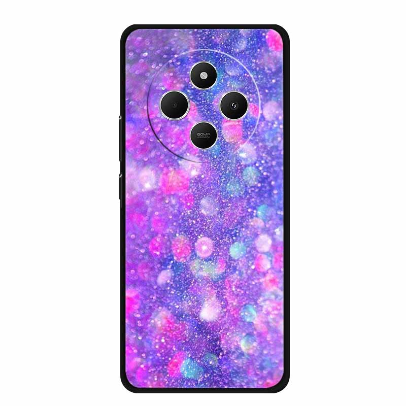 Phone Case For Xiaomi Redmi 14C Back Cover Case 14 C Black Silicone Soft Funda For Redmi 14C Case Redmi14C 6.88" Shockproof Bag