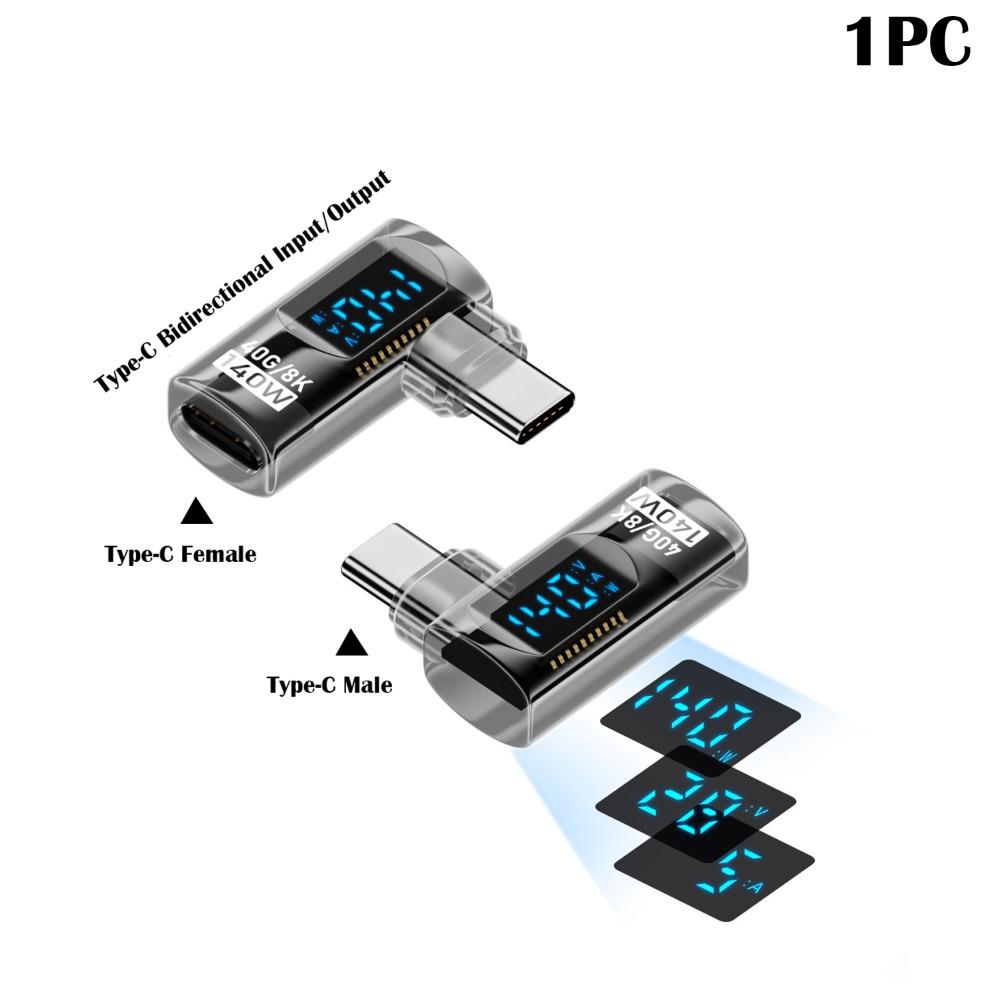 Адаптер USB-C 8K 60 Гц Цифровой дисплей Измеритель мощности Тестер Разъем-удлинитель Type-C Мобильный телефон