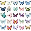2026 Latest Models 36PC Creative Colorful Butterfly Transparent Stickers Set Top Quality Waterproof DIY Decor for Notebook Phone