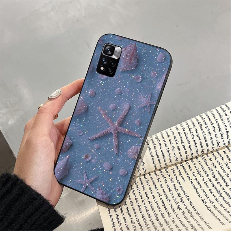 Чехол для телефона для Xiaomi Poco C71 15T 14T Pro Redmi note 15 14 14 13 Pro Redmi A5 15C 13C Ракушка жемчужная