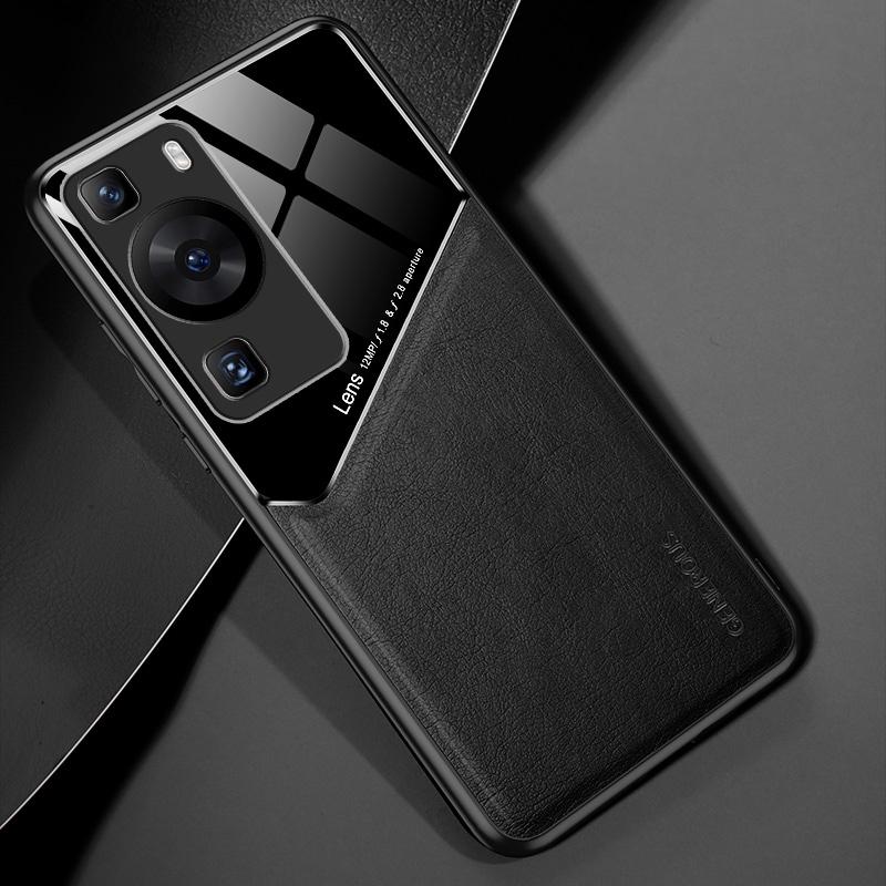 Чехол для Huawei P20 P30 Lite P40 Pro Plus, роскошный кожаный чехол для телефона Huawei P60 P50 Pro, магнитный силиконовый защитный чехол