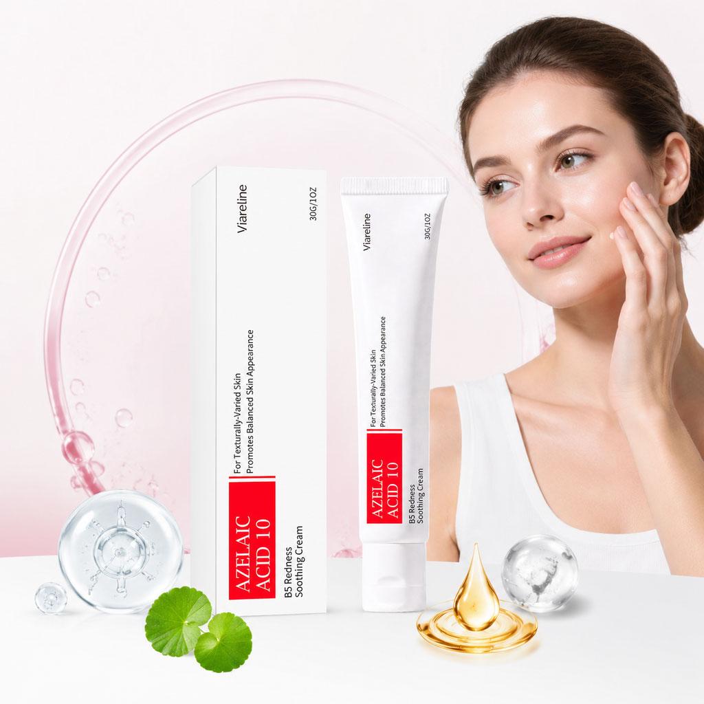 VIARELINE Azelaic Acid Care Cream contains azelaic acid, is smooth and easy to apply, non-sticky