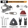 Резьба M10/M14 M10 M14 Аксессуар для Угловой Шлифмашины Треугольная Шлифовальная Подушка Полировка Угловая Шлифмашина Насадки Magnum Колеблющиеся Инструменты