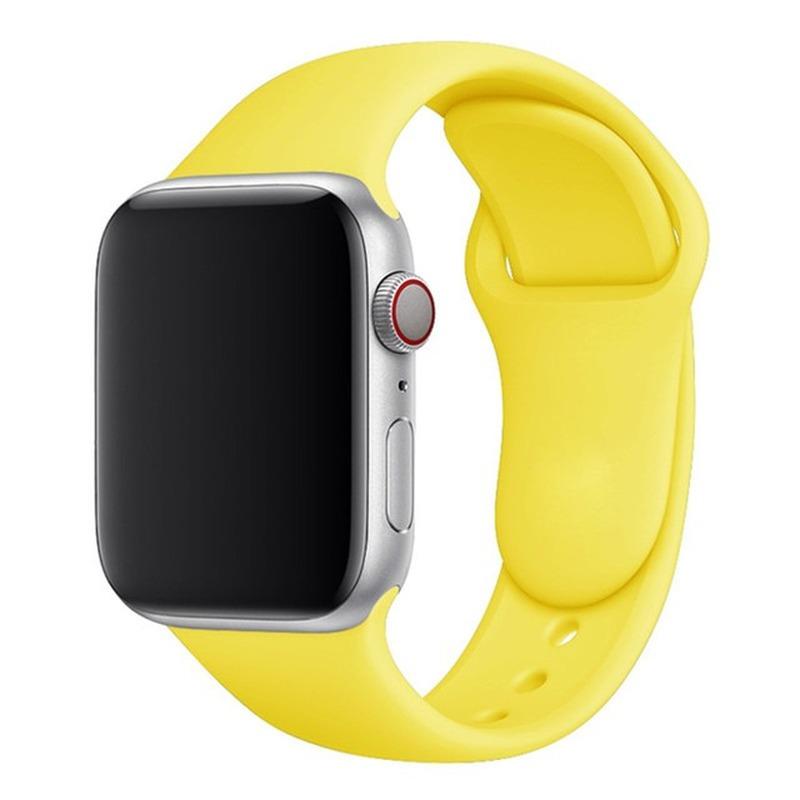 Силиконовый ремешок для Apple Watch Band 44 мм, 40 мм, 38 мм, 42 мм, резиновый ремень, спортивный браслет для умных часов IWatch Serie 3, 4, 5, 6 Se, ремешок