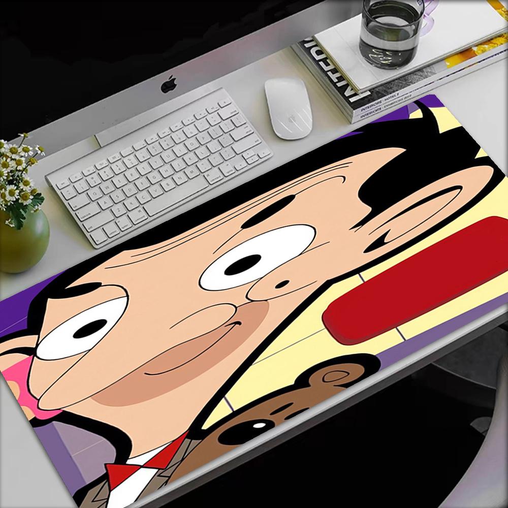 Mr. Bean Theme Mouse Pad, Non Slip Rubber Base, Multifunctional Office & Home Decor, Perfect for Workspace Personalization.