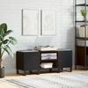 VidaXL Record Cabinet Black 121x38x48 Cm Engineered Wood 831685