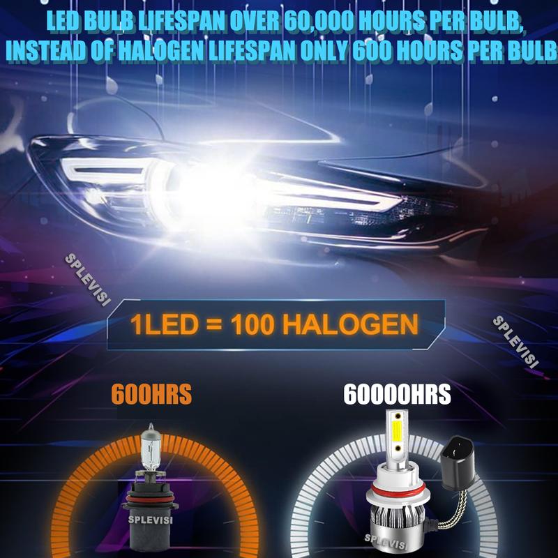 Anti-Vibration Waterproof & Shockproof 4500LM/Bulb LED HEADLIGHT For Nissan Sentra 1995 1996 1997 1998 1999 2000 2001 2002 2003