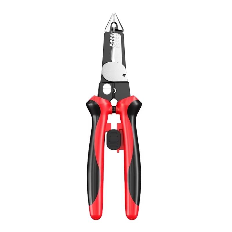Многофункциональные ножницы для зачистки проводов 9-в-1, плоскогубцы для зачистки электрических проводов, режущие кабель, с плоскогубцами для измерения электричества