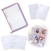 Noalife Axta Case Oshikatsu Goods Acstar Case Oshikatsu Storage Carry File 6 Ring Zipper Case Refill Instax Album Check Book (pink Blue Refill Set,