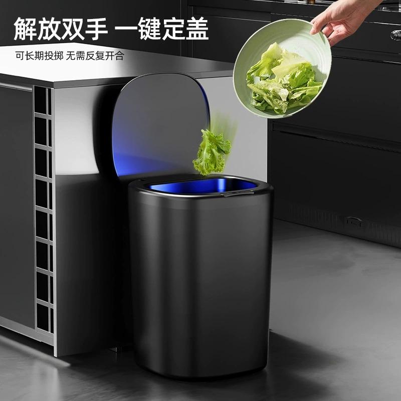 Cubo de basura inteligente automático para baño cocina sensor de movimiento sin contacto