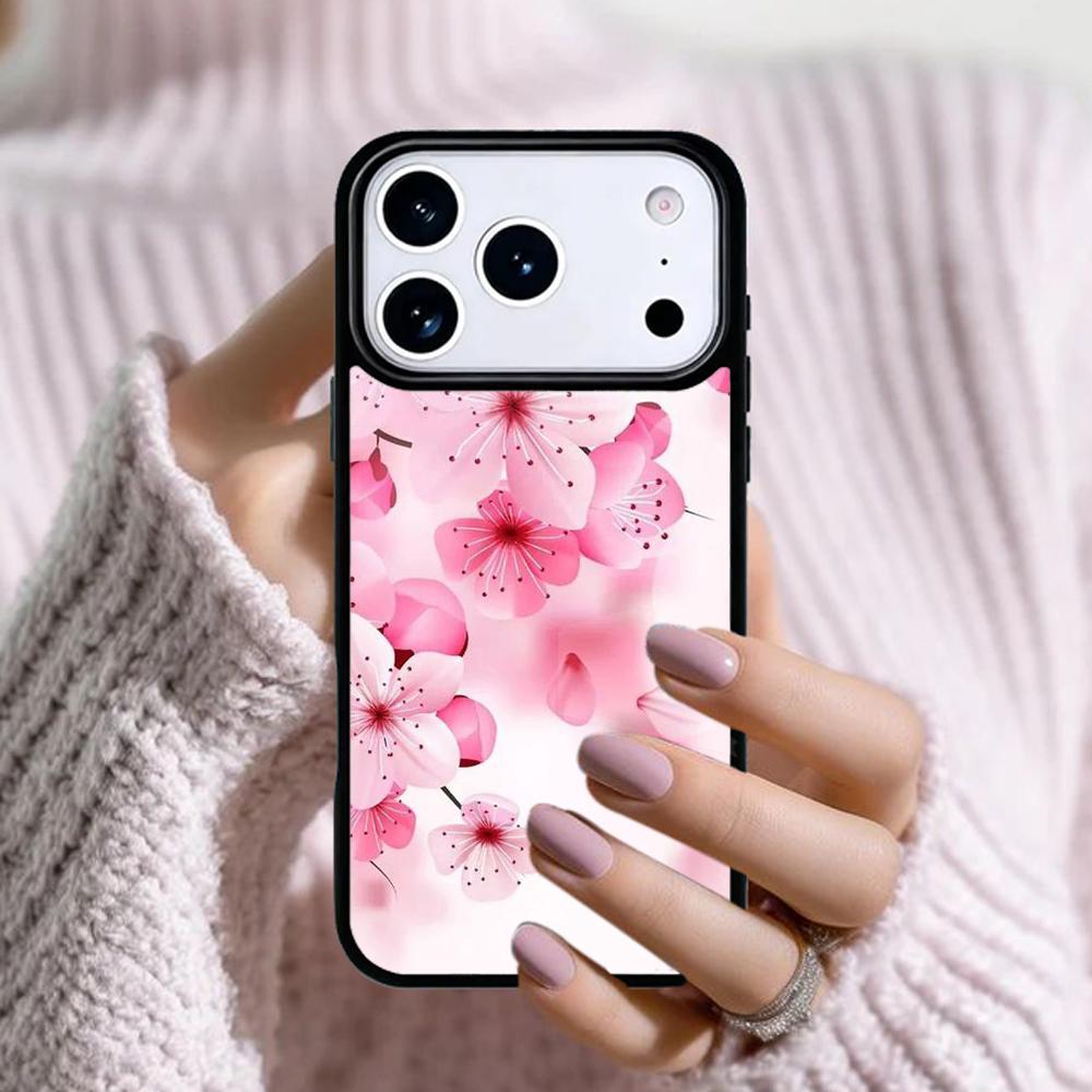 Чехол для телефона 'Цветущая вишня Сакура' для Apple iPhone 17 Air 16E 15 14 Plus 13 12 11 Pro Max Mini Funda Чехол