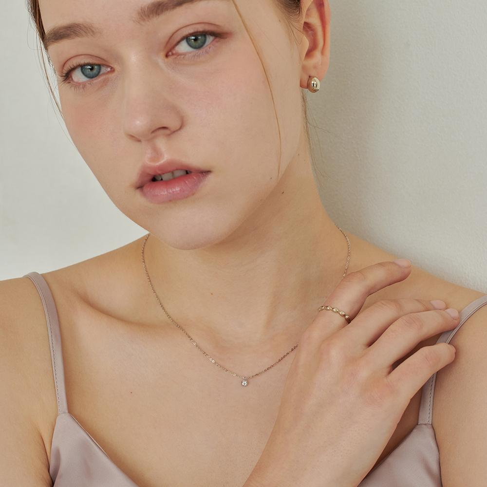 Loveenb [14K Gold] Noi 1 Carat Lab Diamond Necklace