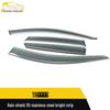 3D Stainless Steel Sun Visor Trim & Rain Deflector for 19 Koleos Models