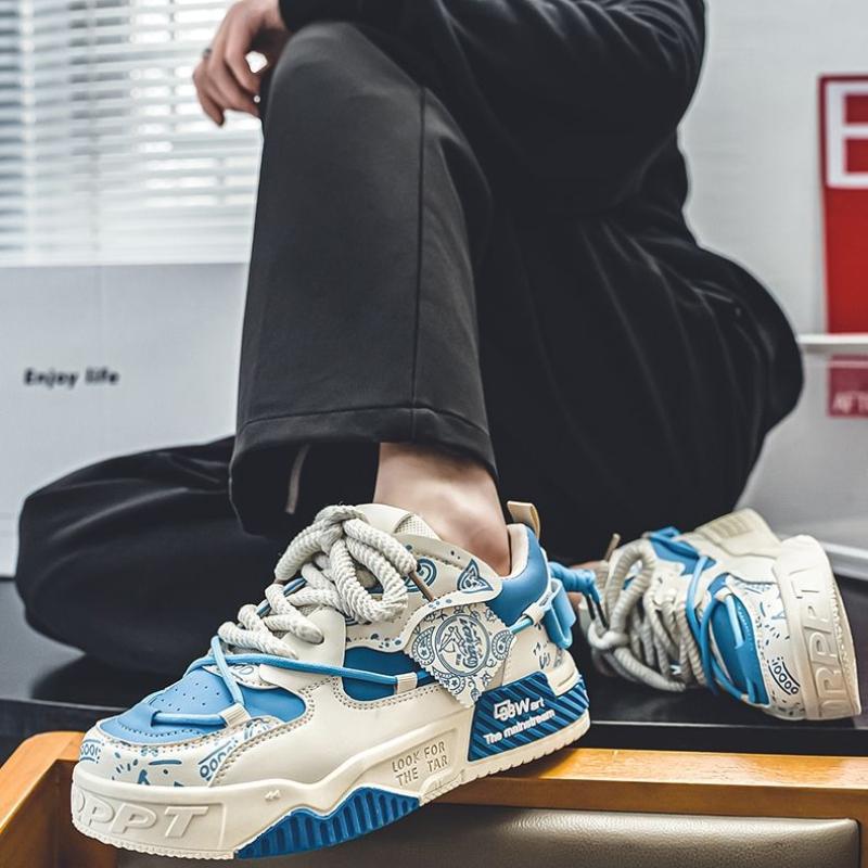 Модные мужские кроссовки Повседневная обувь для активного отдыха Мужские вулканизированные туфли на шнуровке Дышащие износостойкие теннисные туфли Zapatillas