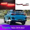 1Pair Dynamic Turn Signal LED Reflector Lamp Rear Fog Lamp Rear Bumper Light Brake Light for Toyota Raize -2022 Tanto-Custom