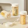 Portable 4 Grids Pill Box Sealed Pill Storage Box Portable Pill Dispenser  for Home