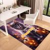 1PC Custom Name Halloween Kitten Pumpkins Theme Floor Mat Ideal for Living Room, Game Rooms, Office, Bedroom,Floor Mat Playful Design