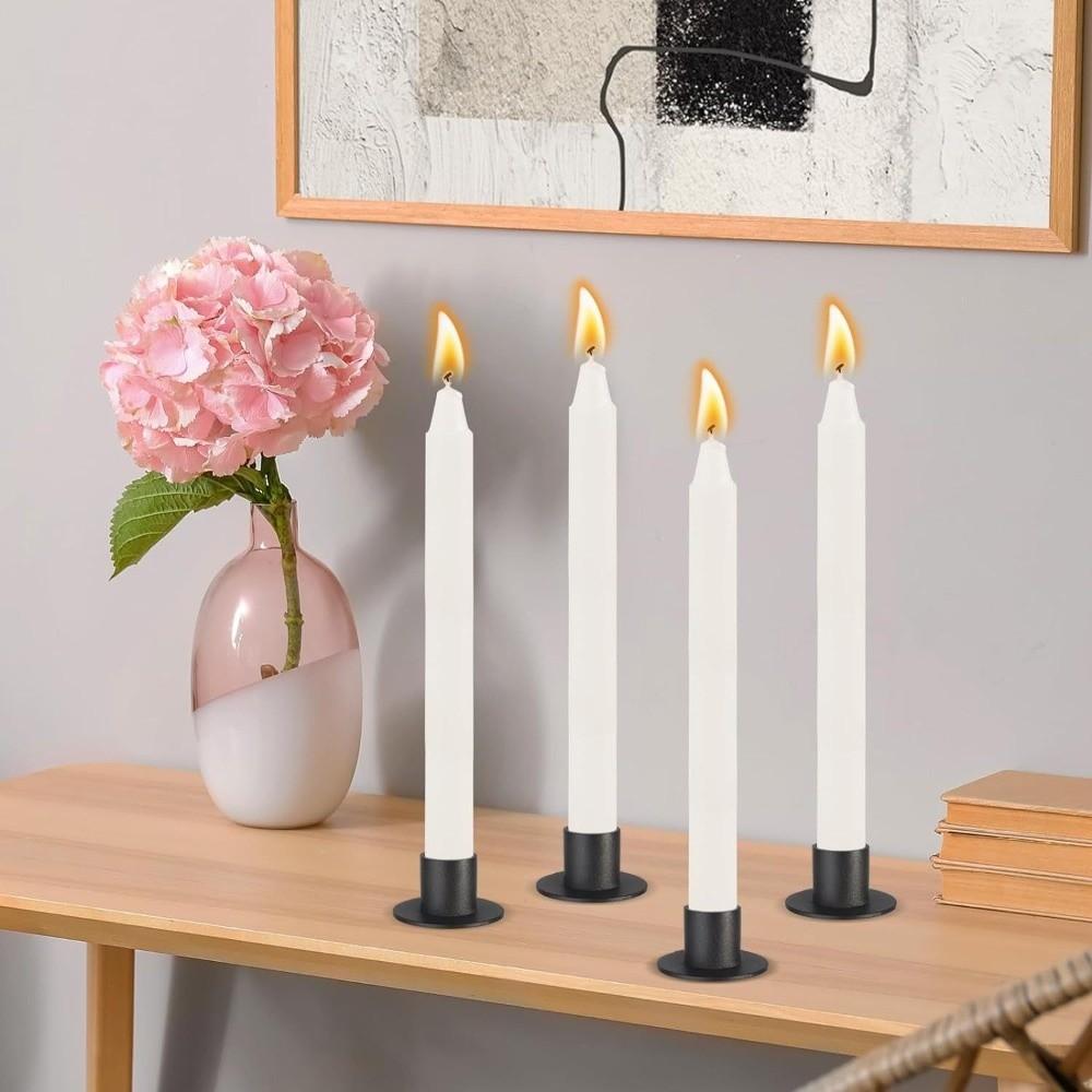 Iron Candle Holders Round Candle Stand Festival Candlestick Candlestick Holder Tabletop Decor
