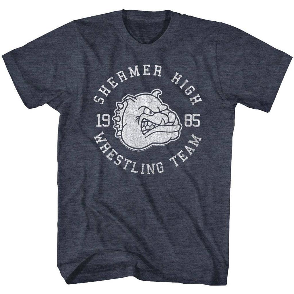 Breakfast Club Wrestling Team Navy Heather Adult T-Shirt