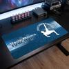Cristiano Ronaldo Custom Large Mouse Pad, Personalized Name Text Print, Football Logo Non‑Slip Desk Mat Gaming Gift