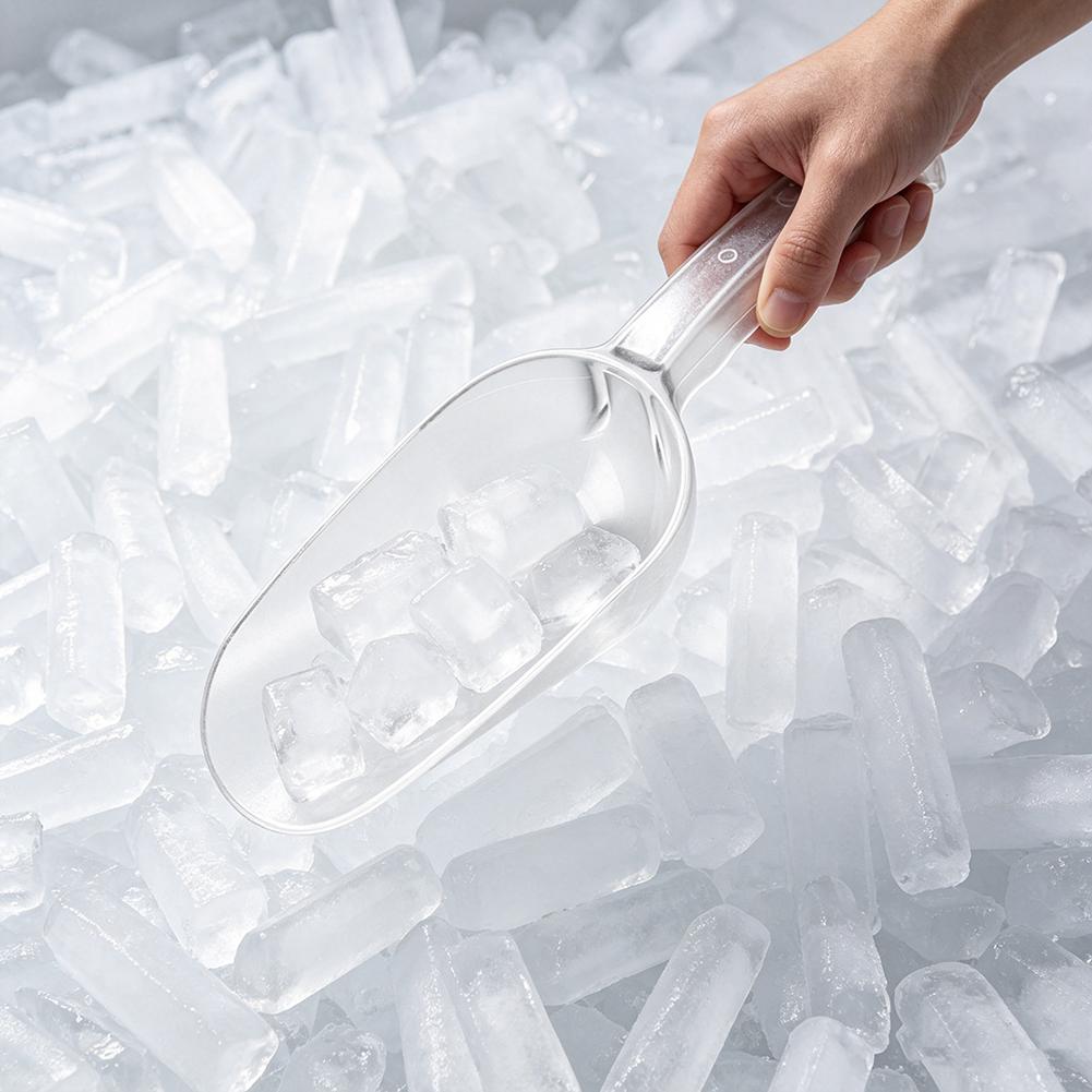 Transparent Pc Ice Scoop,Plastic Ice Shovel/Food Scoop,Thickened Drop-Resistant Ice Extraction Tool,Multi-Purpose Food Tools